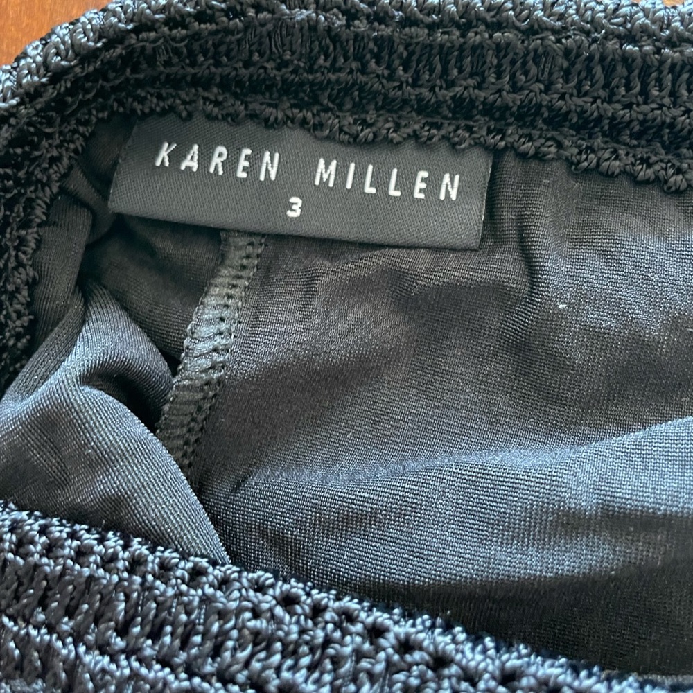 Karen Millen Hand Crochet w 3D flowers & beading - Picture 5 of 7